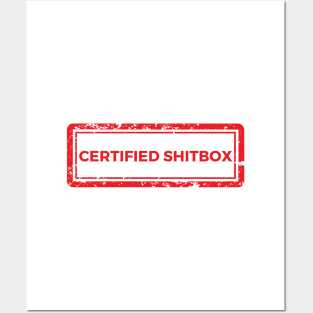 Certified Shitbox - Red Label Design Posters and Art